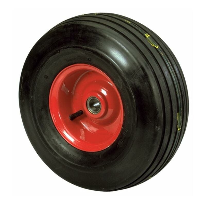 foto del prodotto ruota pneumatica rigata misure 15x6 6 con cuscinetti