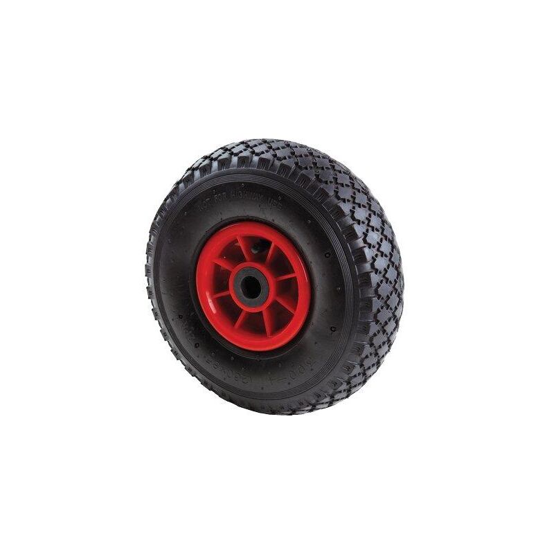 foto del prodotto ruota pneumatica x bravetta mozzo centrato hand 3.00x4 disco plt mozzo mm 75 f.mm 20 pfu