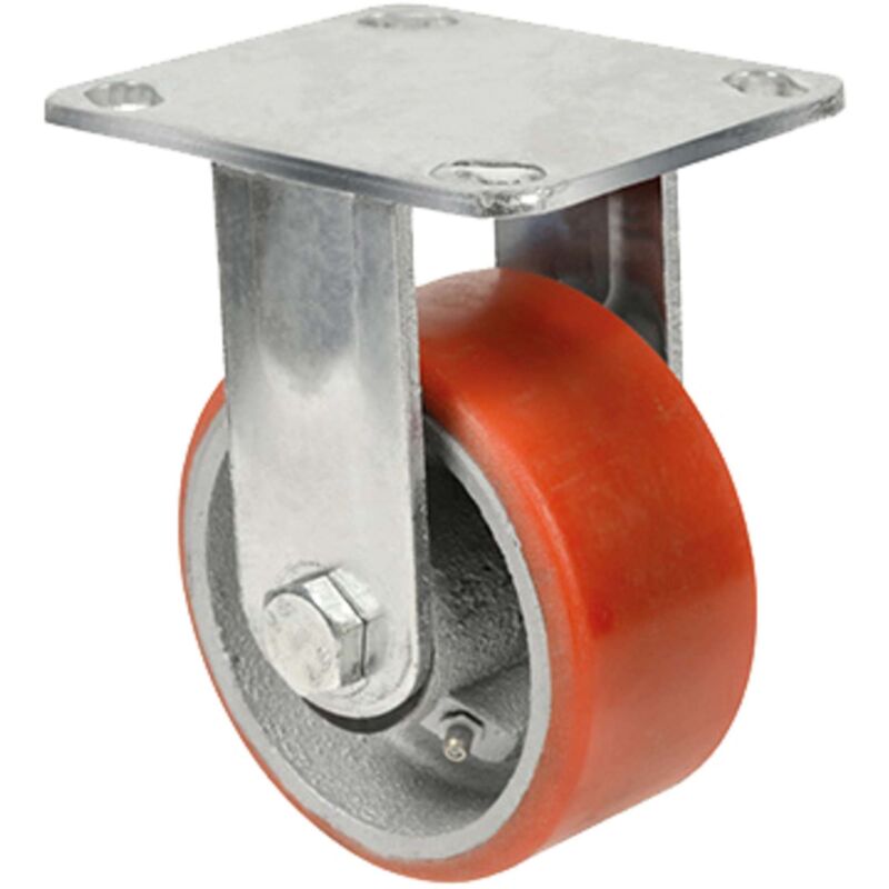 foto del prodotto ruota poliuretano 150x50 piastra fissa export