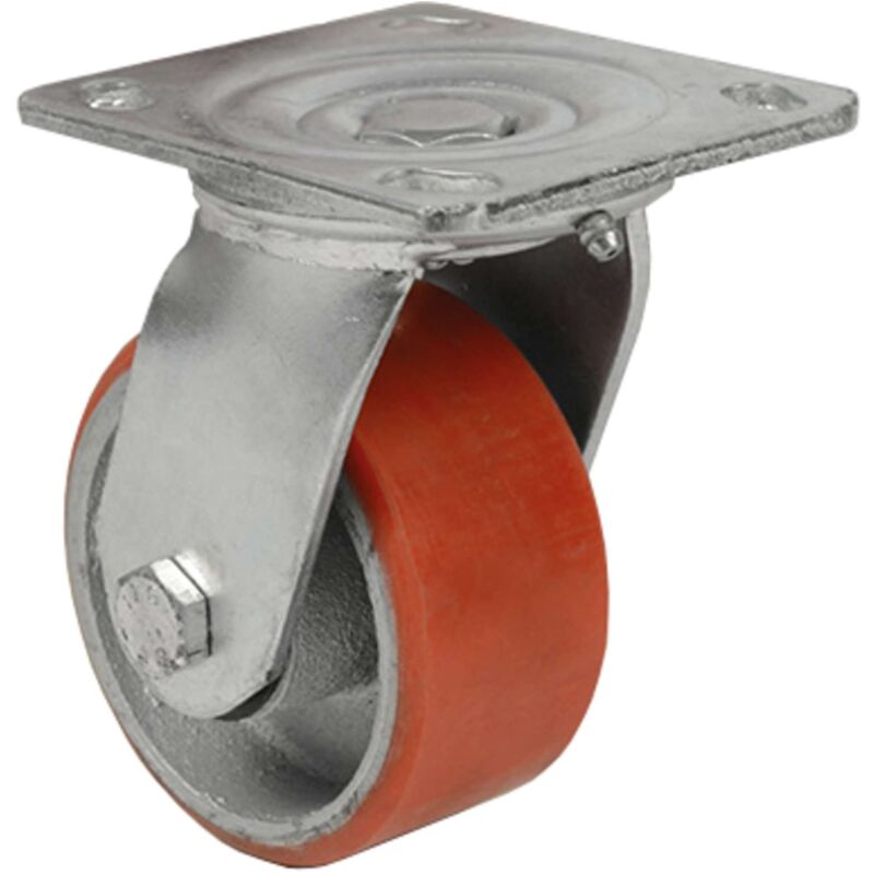 foto del prodotto ruota poliuretano 200x50 piastra girevole export