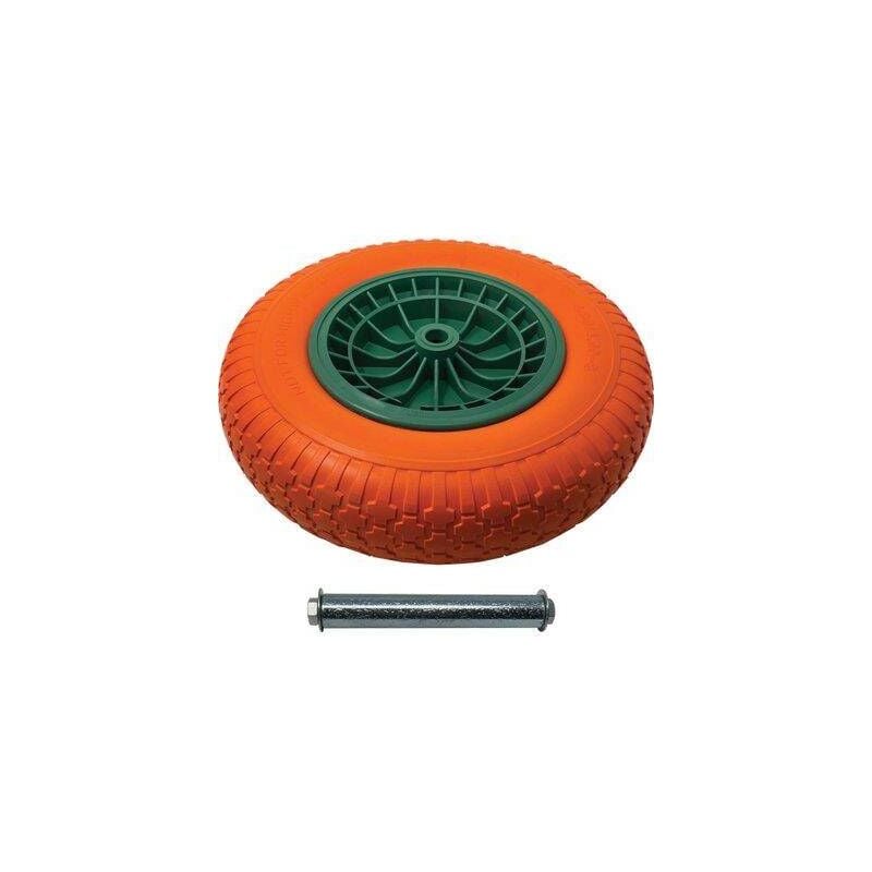 foto del prodotto ruota pu antiforo carriola garden big two primula 4.00x8 disco pp asse mm 20x128