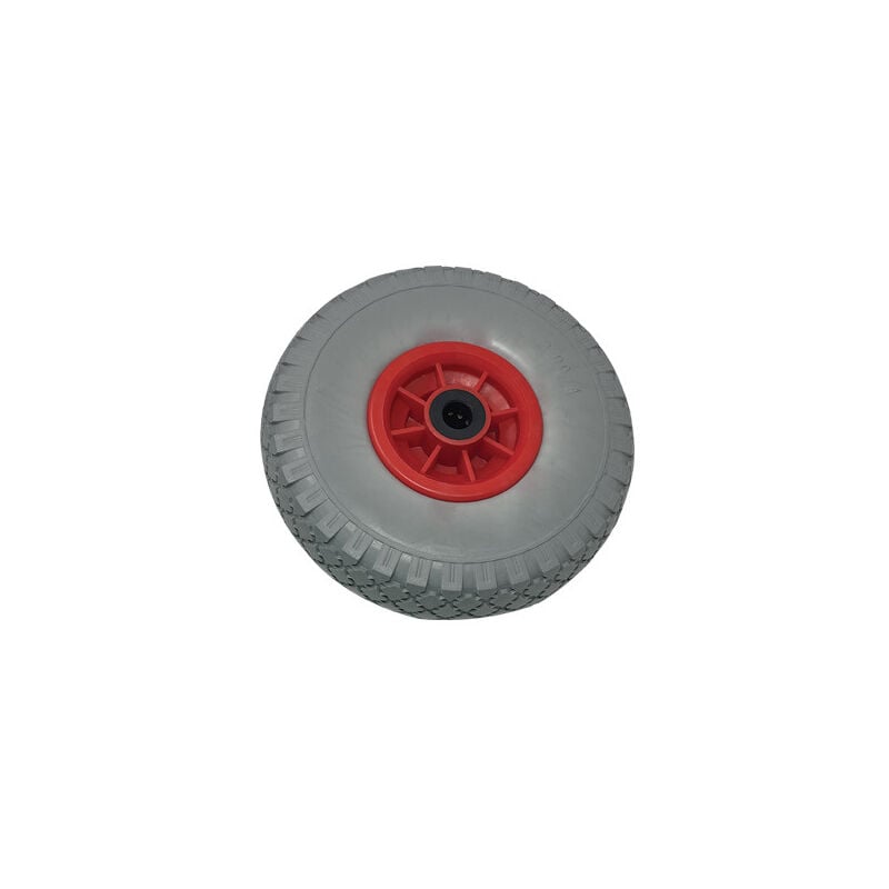 foto del prodotto ruota pu antiforo x bravetta mozzo centrato hand mm 255x75 disco plt mozzo mm 75 f.mm 20