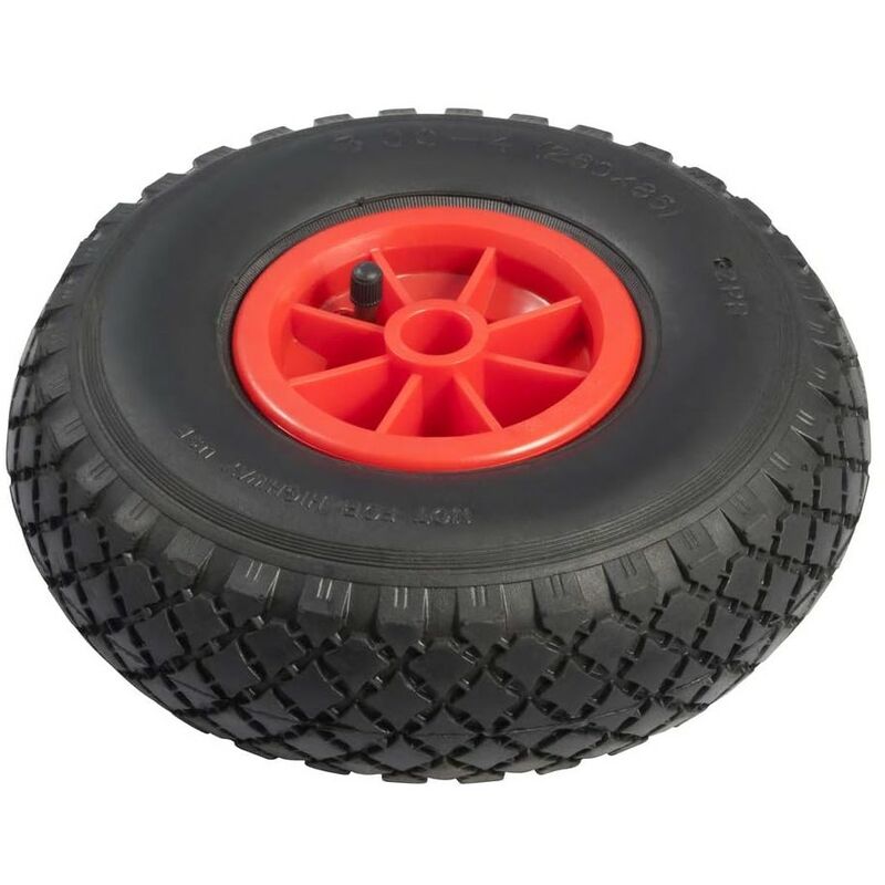 foto del prodotto ruota ricambio pneumatica per carrello 80 8 e 80 10 verdelook