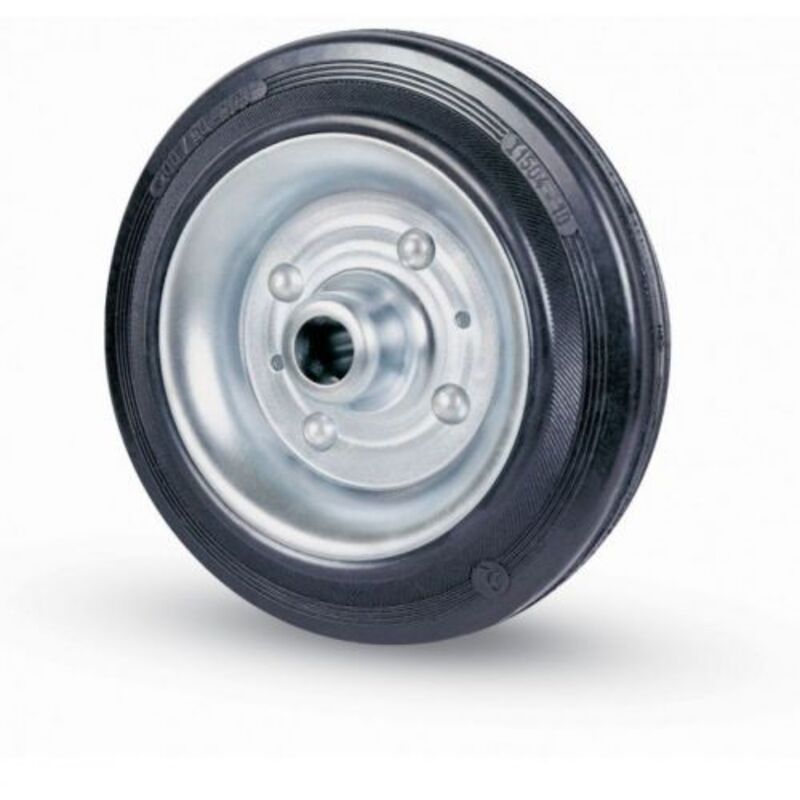 foto del prodotto ruota semplice doppia art. 81 mm. 180 foro mm. 20 portata max kg. 220