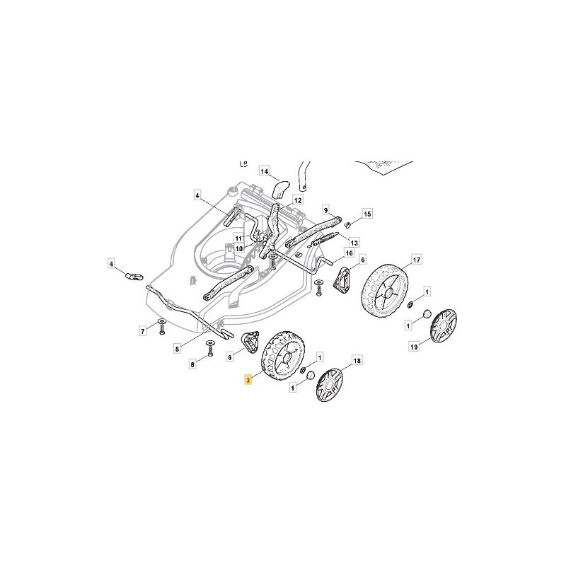 foto del prodotto ruota tagliaerba a spinta modelli a340 xp36e spl360 322686102 0 stiga