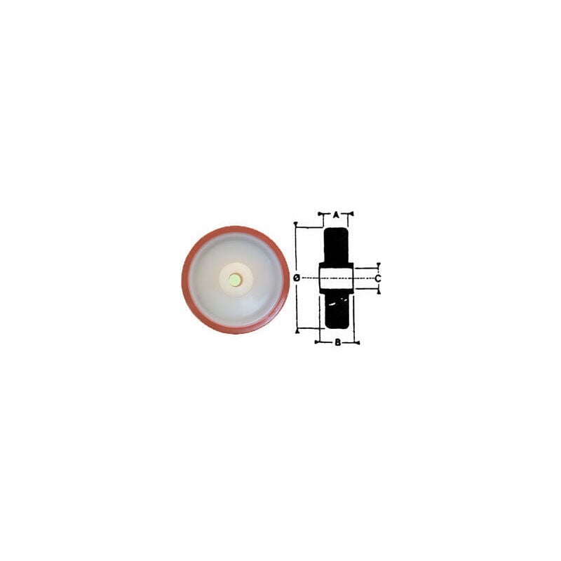 foto del prodotto ruota universale poliuretano 125x35