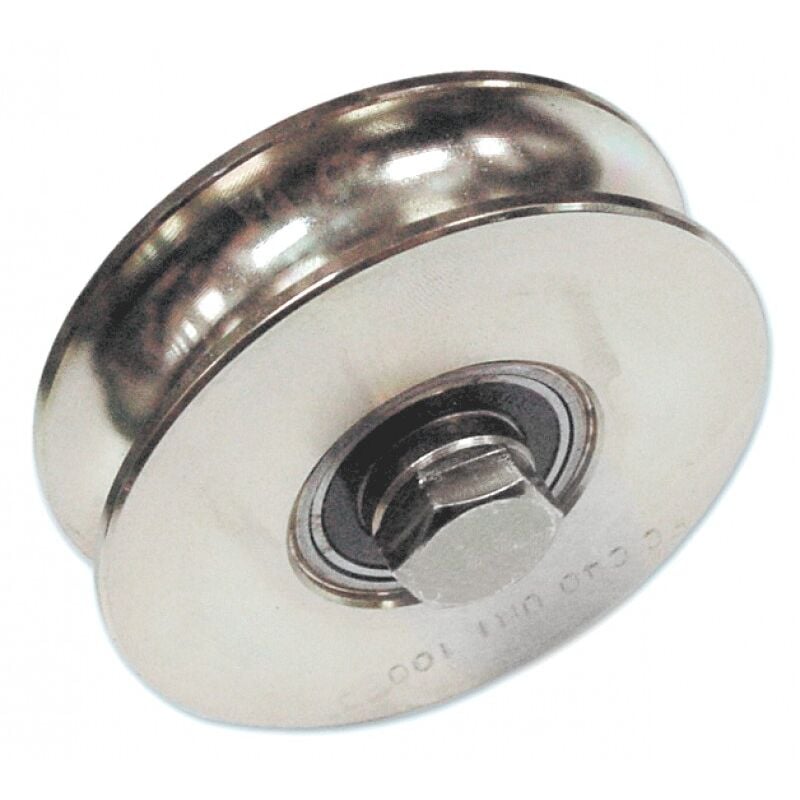 foto del prodotto ruota x cancelli c bullone fc315 140mm 1 cuscinetto gola u