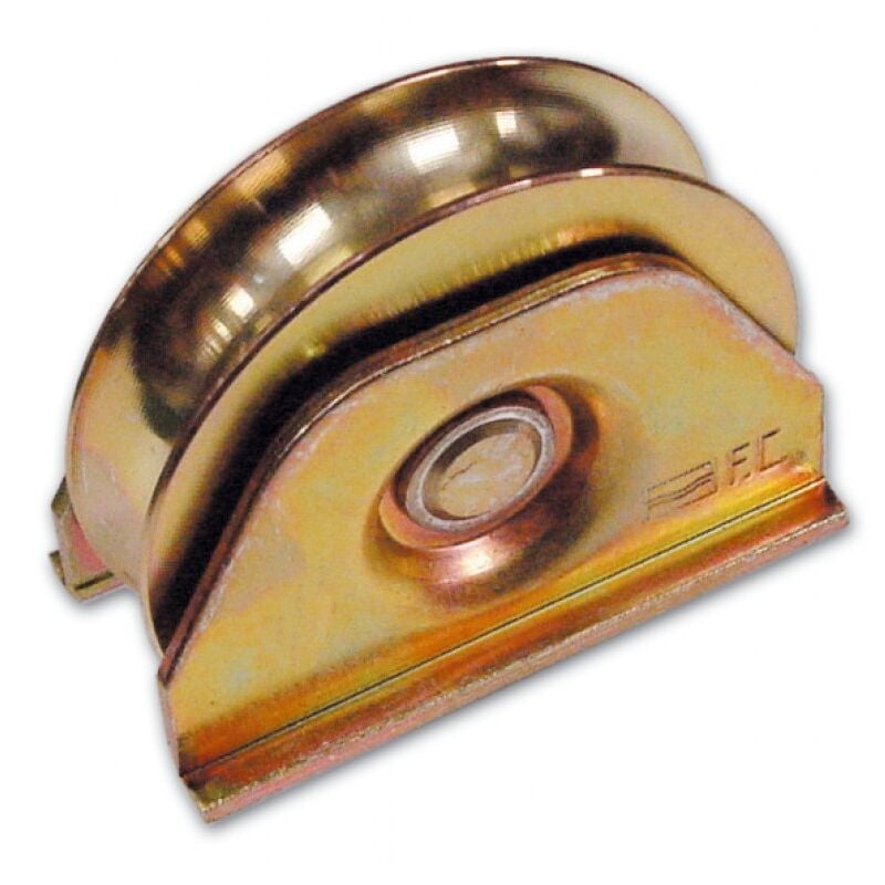 foto del prodotto ruota x cancelli supp. aperto fc332 100mm gola u