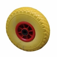 foto del prodotto ruota x carrelli pu 260x85 c. plastica foro 20 s cusc.