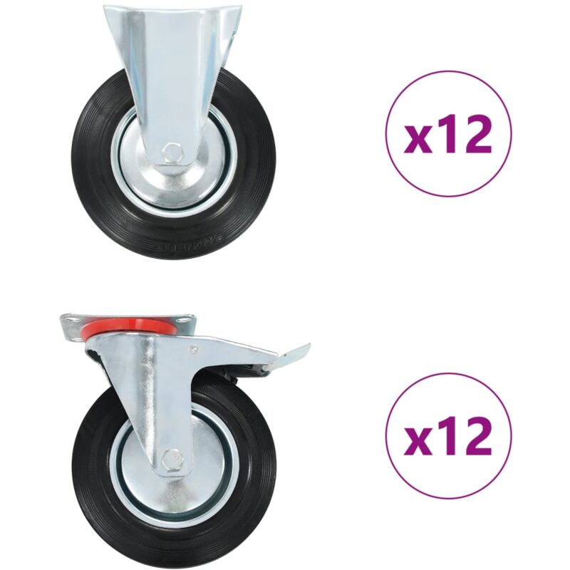 foto del prodotto ruote 24 pz 200 mm vidaxl