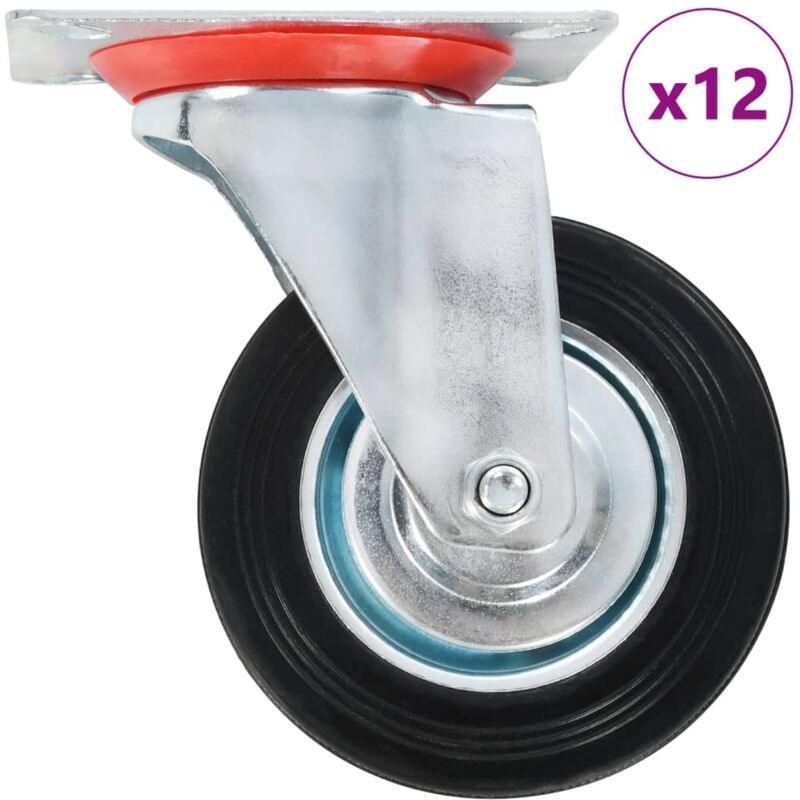 foto del prodotto ruote girevoli 12 pz 100 mm vidaxl