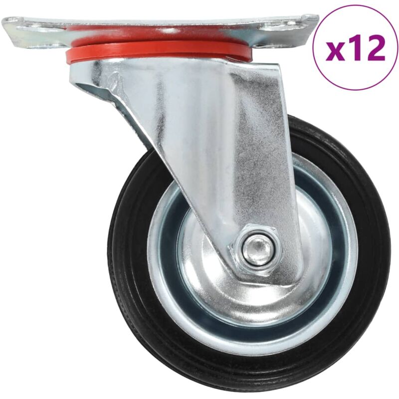 foto del prodotto ruote girevoli 12 pz 75 mm vidaxl