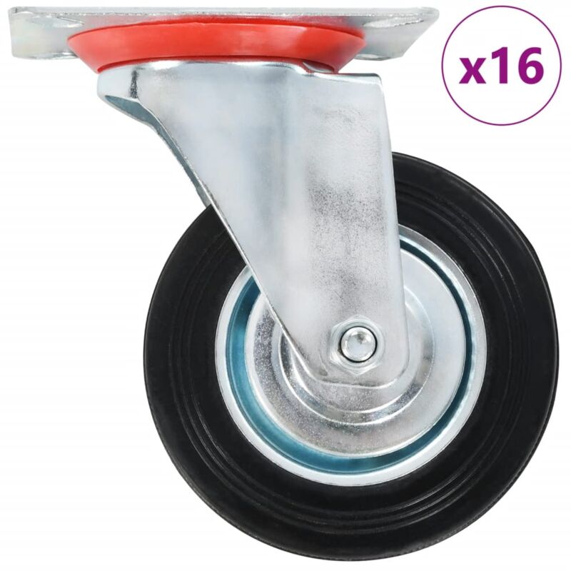 foto del prodotto ruote girevoli 16 pz 100 mm vidaxl