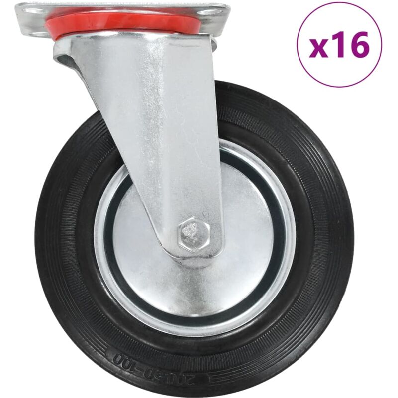 foto del prodotto ruote girevoli 16 pz 200 mm vidaxl