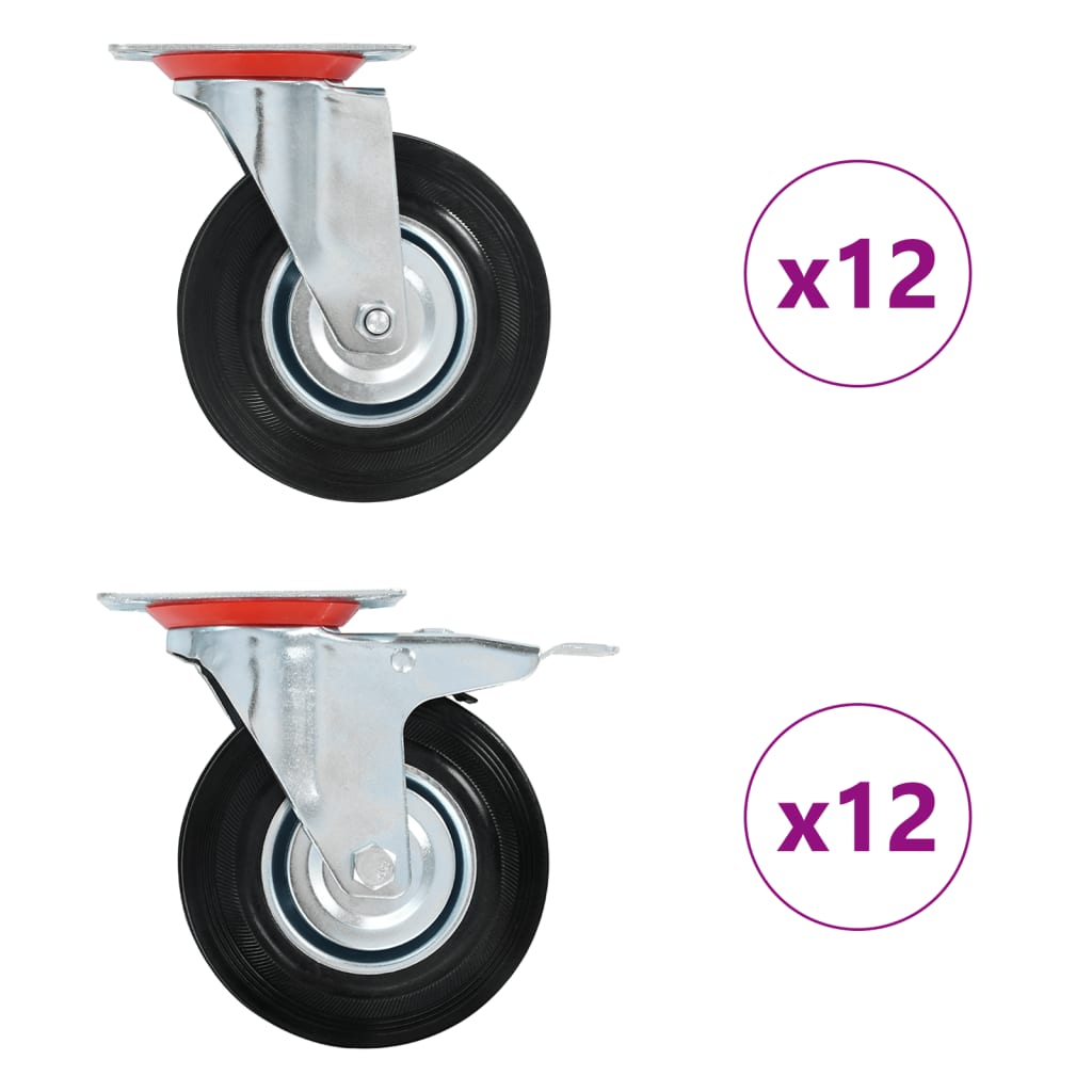 foto del prodotto ruote girevoli 24 pz 125 mm cod mxl 73187
