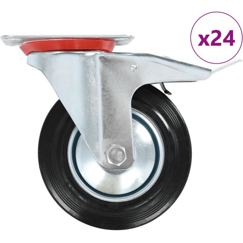 foto del prodotto ruote girevoli 24 pz 160 mm vidaxl 198048