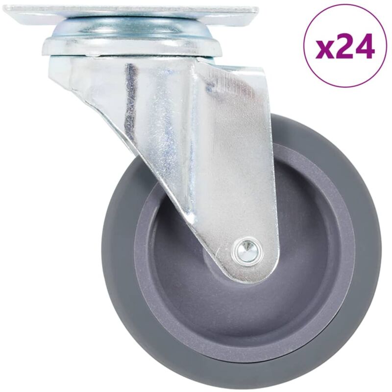 foto del prodotto ruote girevoli 24 pz 75 mm vidaxl
