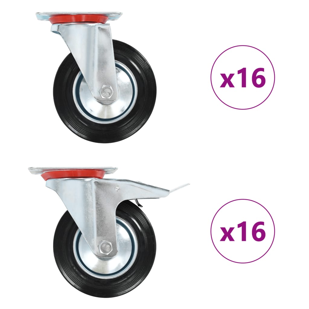 foto del prodotto ruote girevoli 32 pz 160 mm cod mxl 63144
