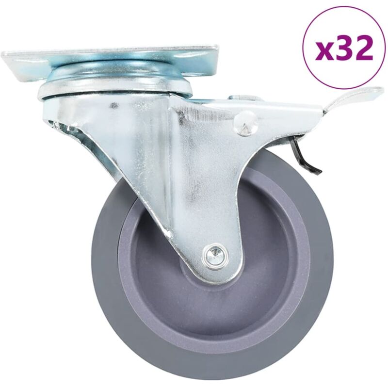 foto del prodotto ruote girevoli 32 pz 75 mm vidaxl