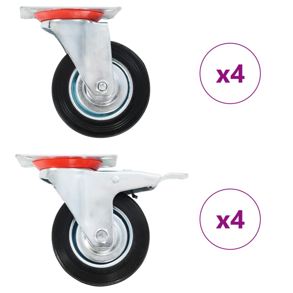 foto del prodotto ruote girevoli 8 pz 100 mm cod mxl 61613