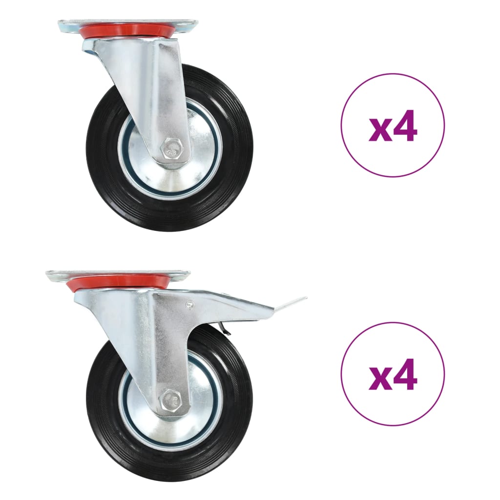 foto del prodotto ruote girevoli 8 pz 160 mm cod mxl 61417