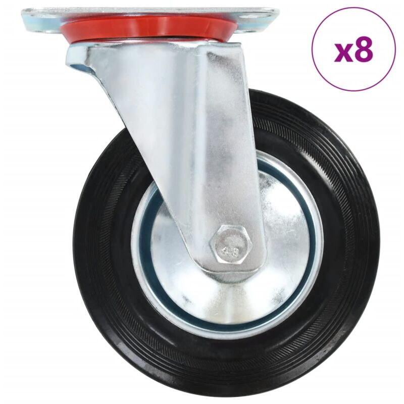 foto del prodotto ruote girevoli 8 pz 160 mm vidaxl