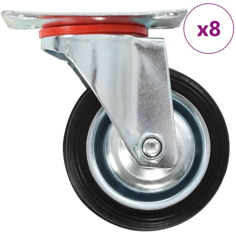 foto del prodotto ruote girevoli 8 pz 75 mm vidaxl
