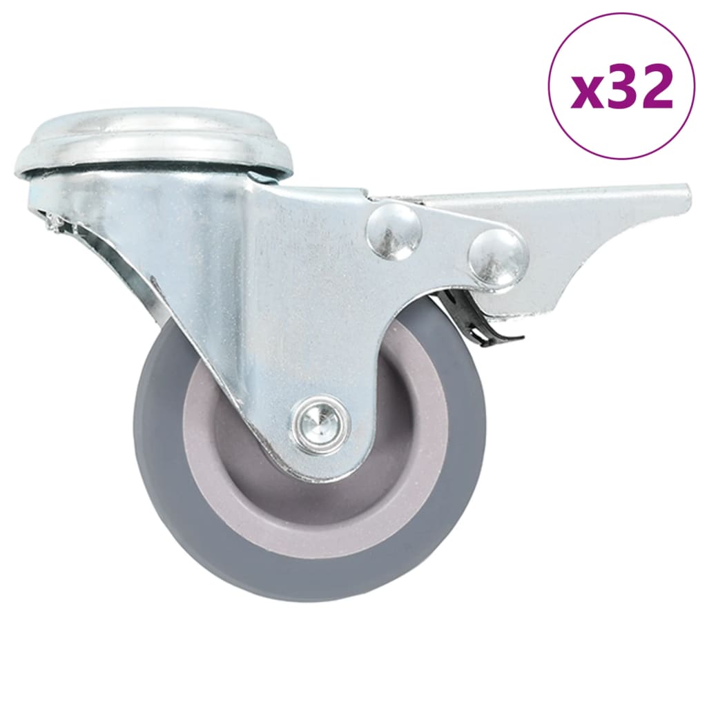 foto del prodotto ruote girevoli con foro per bullone 32 pz 50 mm""""