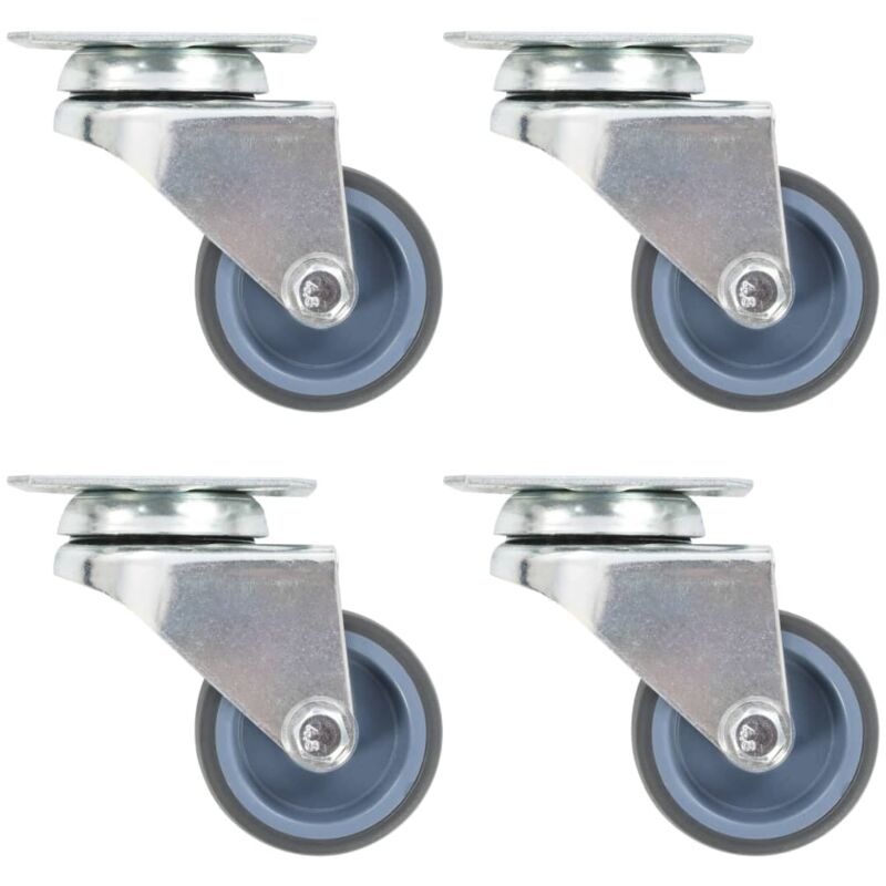 foto del prodotto ruote girevoli gemellate 4 pz 50 mm vidaxl