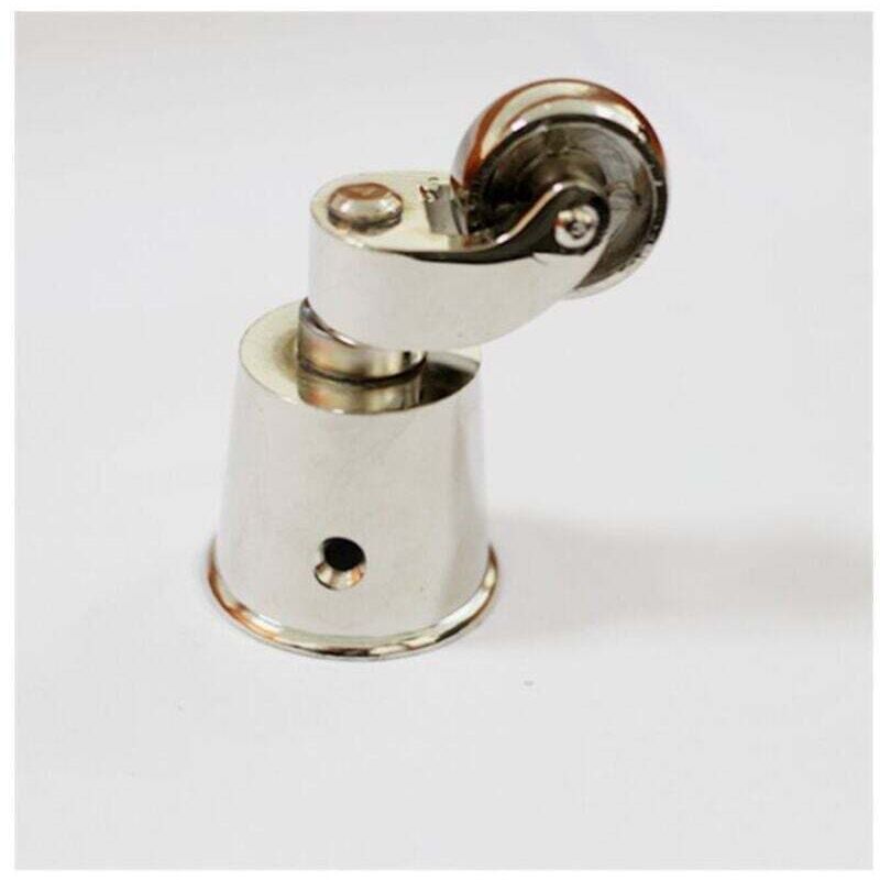 foto del prodotto ruote girevoli in ottone massiccio da 1 pezzo con montaggio a vite - stile vintage antico - ruote universali per mobili per divani e tavoli