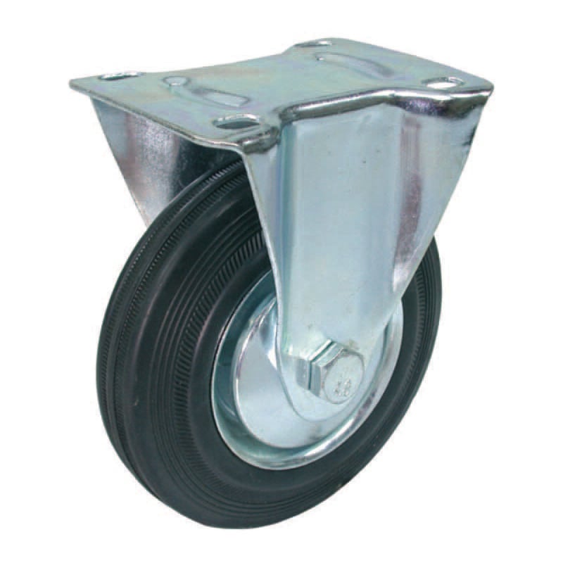foto del prodotto ruote industriali fisse con piastra mm.125 piastra mm.115x85