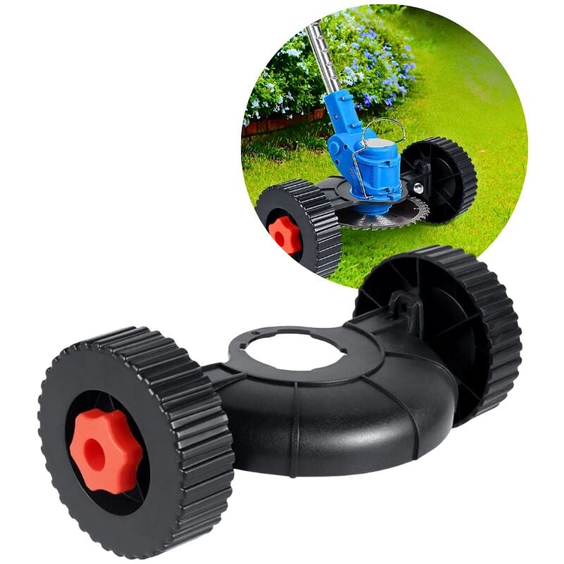foto del prodotto ruote per decespugliatore ruote per tosaerba supporto regolabile ruote di supporto regolabili per tosaerba a batteria forniture da giardino