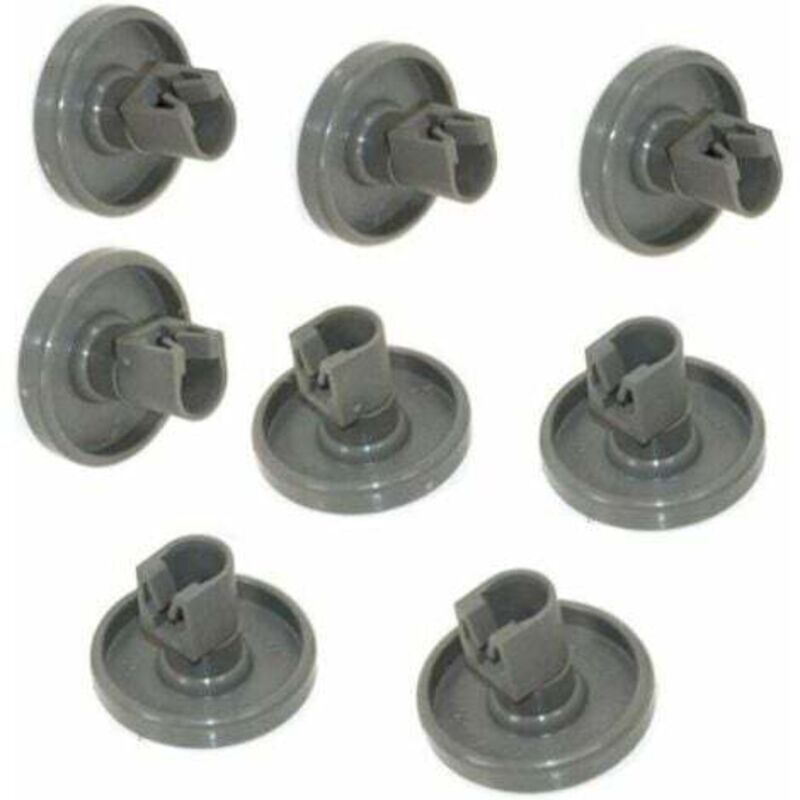 foto del prodotto ruote per lavastoviglie 8 ruote per cestello inferiore faure, zanussi, aeg, electrolux, ikea ,