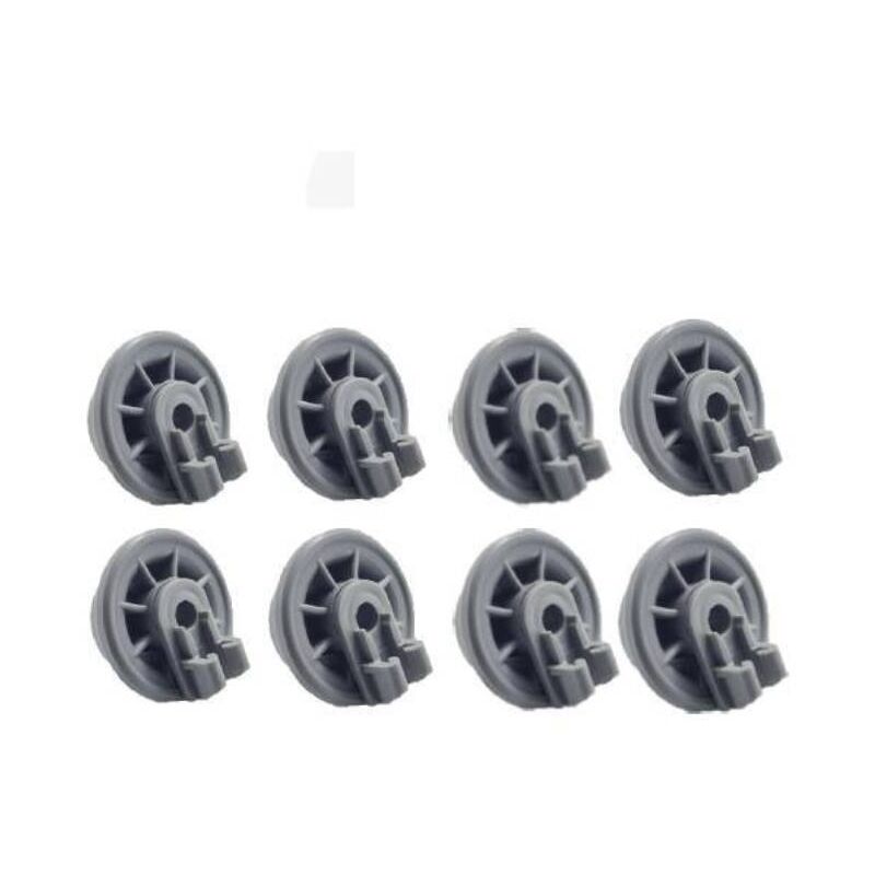 foto del prodotto ruote per lavastoviglie compatibili con bosch set completo di 8 cassetti per lavastoviglie con ruote nella parte inferiore, compatibili con siemens,