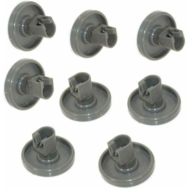 foto del prodotto ruote per lavastoviglie per cestello inferiore compatibili con privileg, faure, aeg, electrolux, zanussi... set completo di 8 ruote 40 mm 