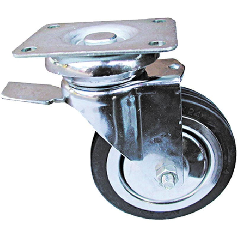 foto del prodotto ruote per mobili art.155 bis 100 piastra mm 90x70