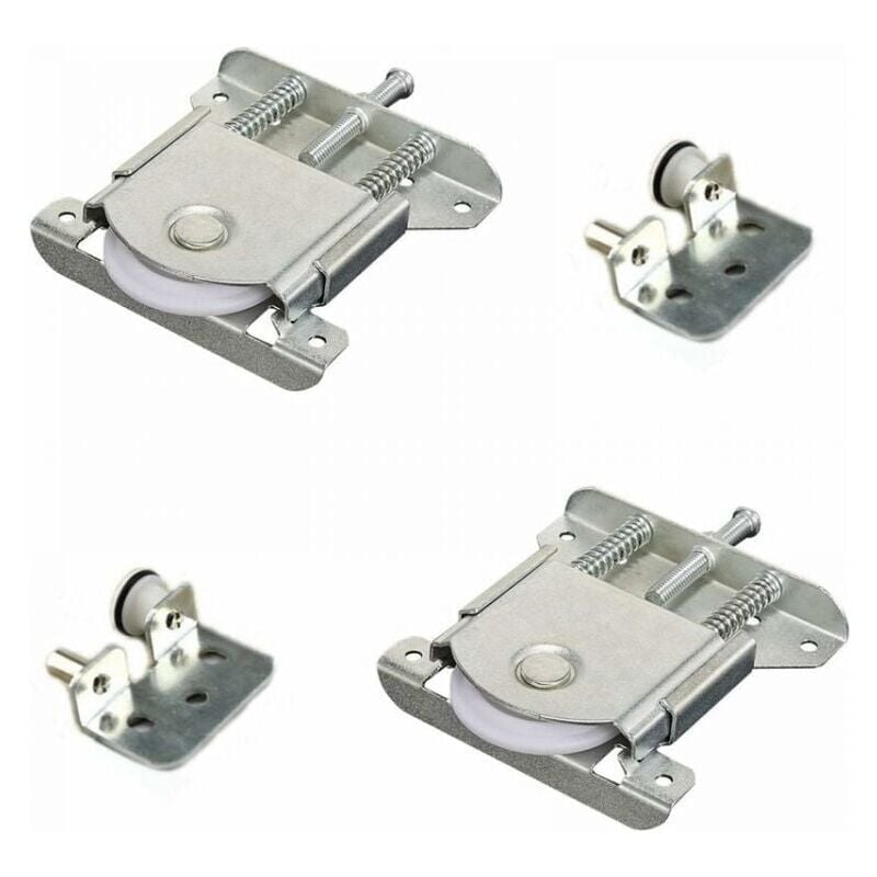 foto del prodotto ruote per porte scorrevoli, guide, cuscinetti a sfera, parti scorrevoli, nylon, set di rulli per ante di armadi, guardaroba