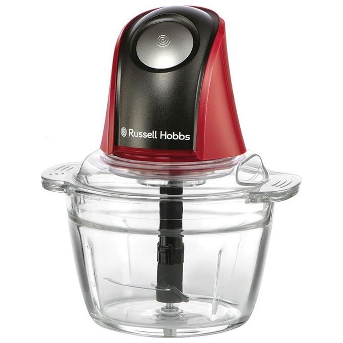 foto del prodotto russell hobbs 27130 56 tritatutto tritaverdure elettrico capacita 0.5 litri potenza 200 watt colore rosso e nero