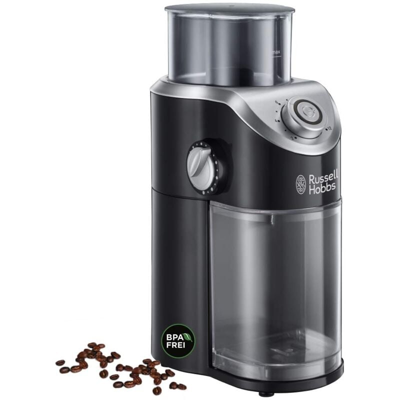 foto del prodotto russell hobbs macinacaff elettrico impostazioni di macinatura variabili da fine a grossolano per chicchi di caff , noci, spezie, cereali