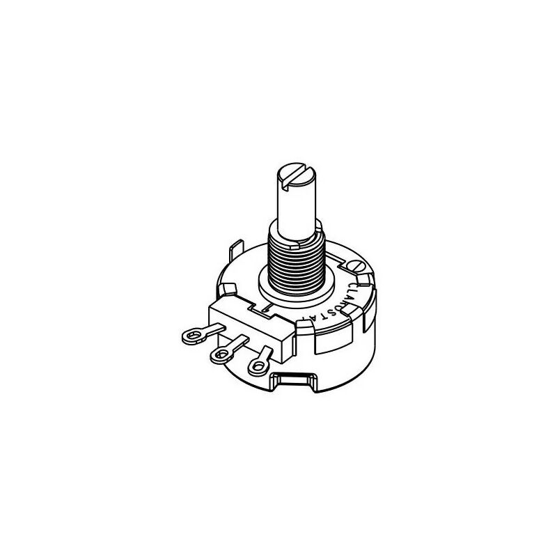 foto del prodotto rv4naysd252a potentiomètre clarostat 2.5k 10 2w rotatif - axe 6.35mm - honeywell