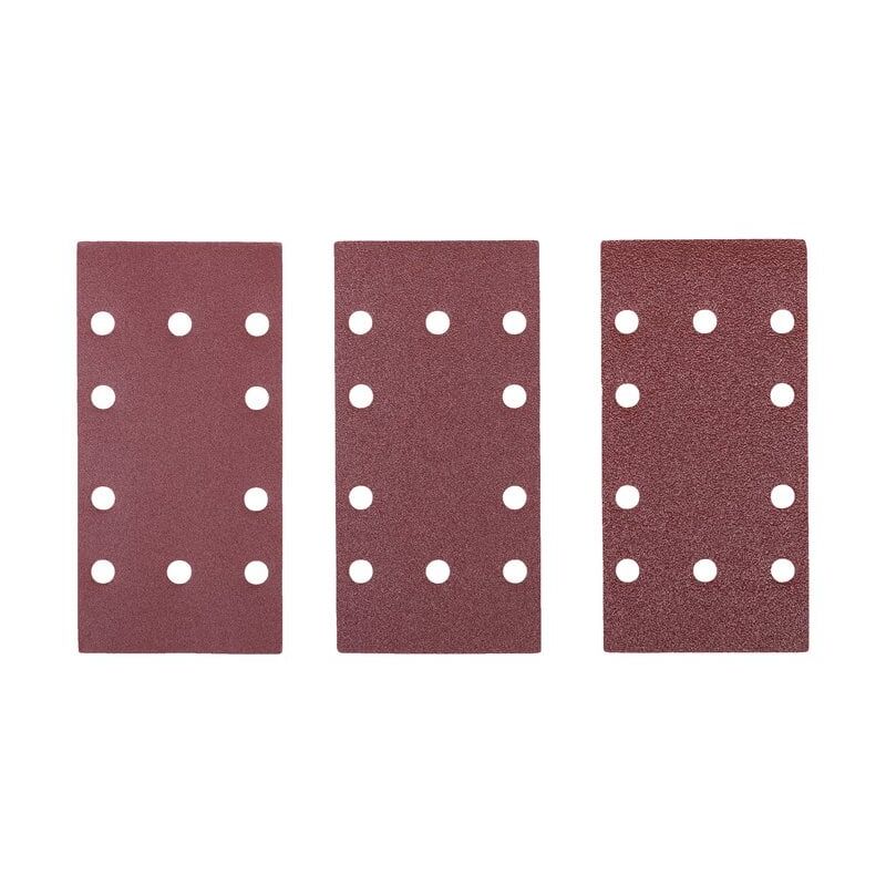 foto del prodotto ryobi 10 carte abrasive 1 3 foglio 4x60 3x100 3x150 levigatrice rss200 rss280