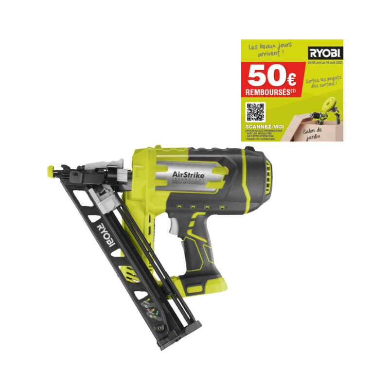 foto del prodotto ryobi 18v one chiodatrice ad aria compressa per finitura inclinata 15 g senza batteria o caricabatterie r15gn18 0