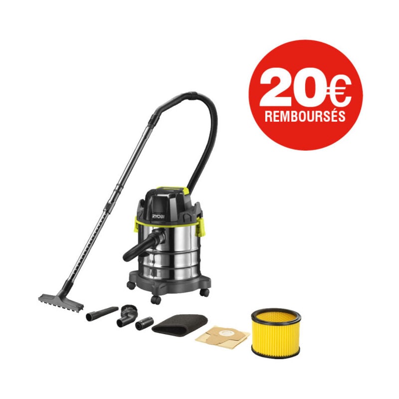 foto del prodotto ryobi 18v one plus aspirapolvere a umido asciuga senza batteria o caricabatterie r18wdv 0