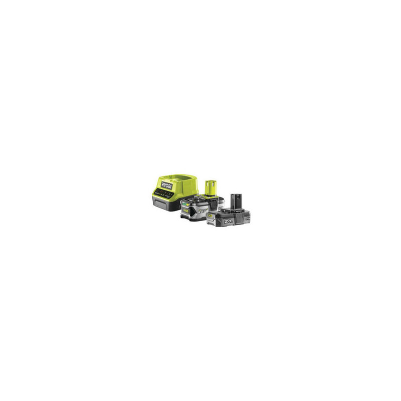 foto del prodotto ryobi 2 batterie 18v lithiumplus oneplus 4,0 ah 2,0ah 1 caricatore rapido rc18120 242g