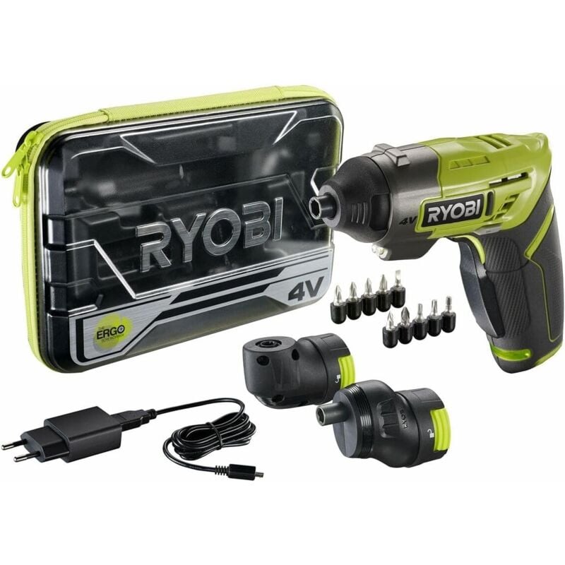foto del prodotto ryobi avvitatore a batteria 4v ergo con batteria integrata da 1,5 ah e accessori ergo a2