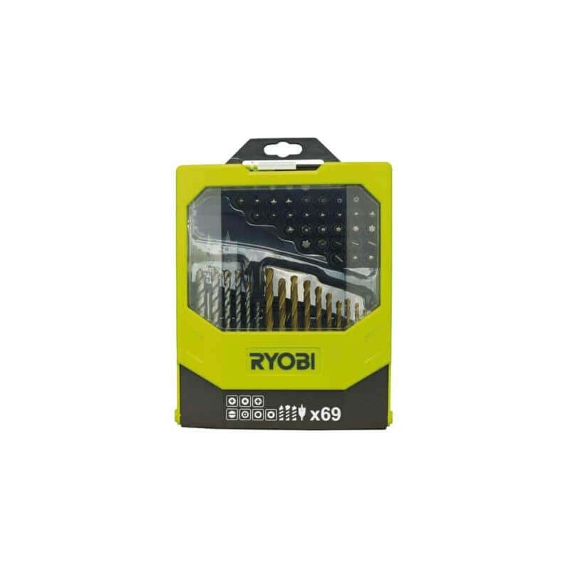 foto del prodotto ryobi box 69 accessori misti per forare e avvitare rak69mix