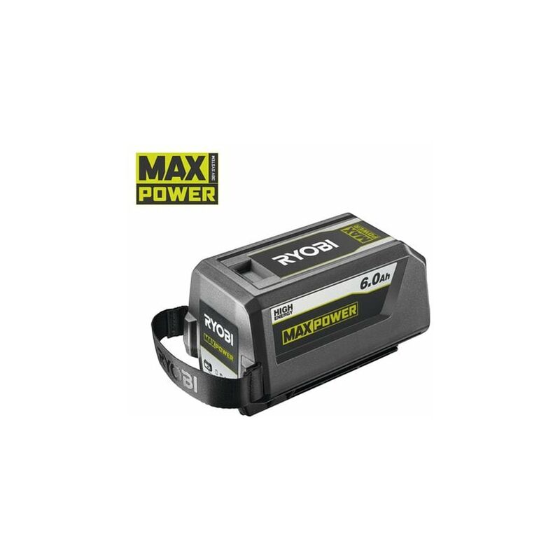 foto del prodotto ryobi bpl3660d2 batteria maxpower da 36 v 6 ah per la massima potenza alta energia