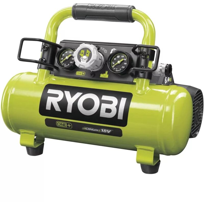 foto del prodotto ryobi compressore aria portatile a batteria r18ac 0 3,8l 18v solo corpo macchina