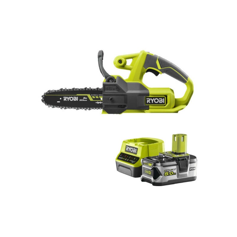 foto del prodotto ryobi confezione 18v oneplus motosega ry18cs20a 0 1 batteria 5.0ah 1 caricatore rapido rc18120 150