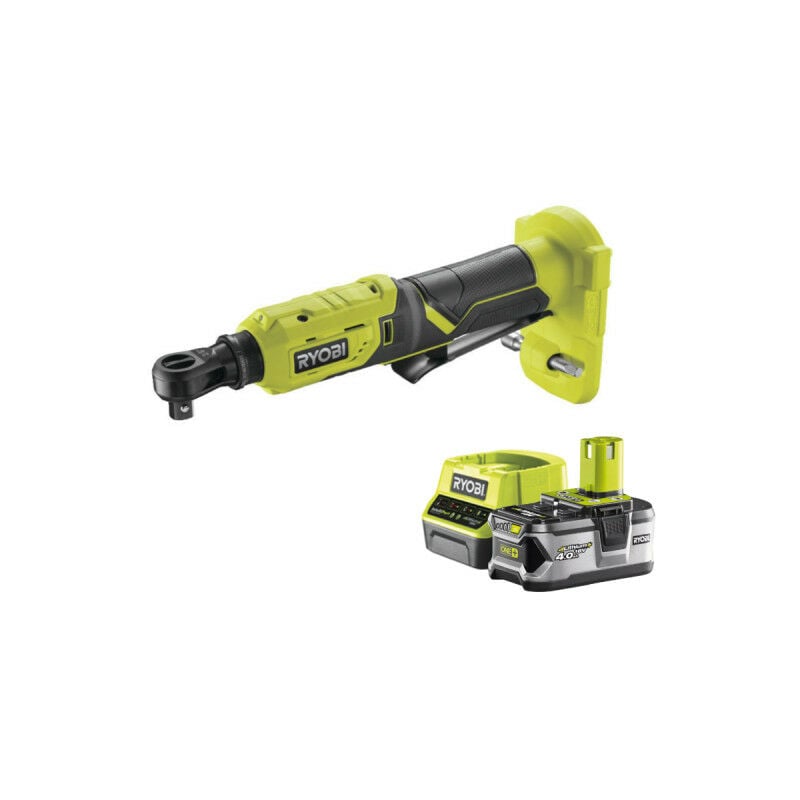 foto del prodotto ryobi confezione chiave a cricchetto 18v oneplus r18rw3 0 1 batteria 4.0ah 1 caricatore rapido rc18120 140